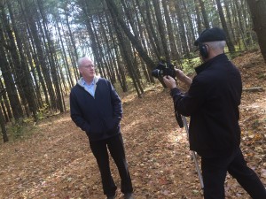 Jeff Foote, Phd on the spectacular grounds of CMC: Berkshires shooting scenes for the ATNS Interactive Guide.